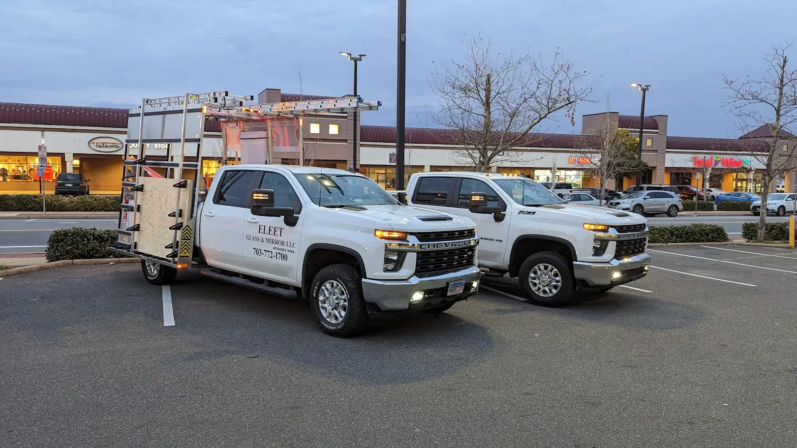 Eleet Glass & Mirror service truck